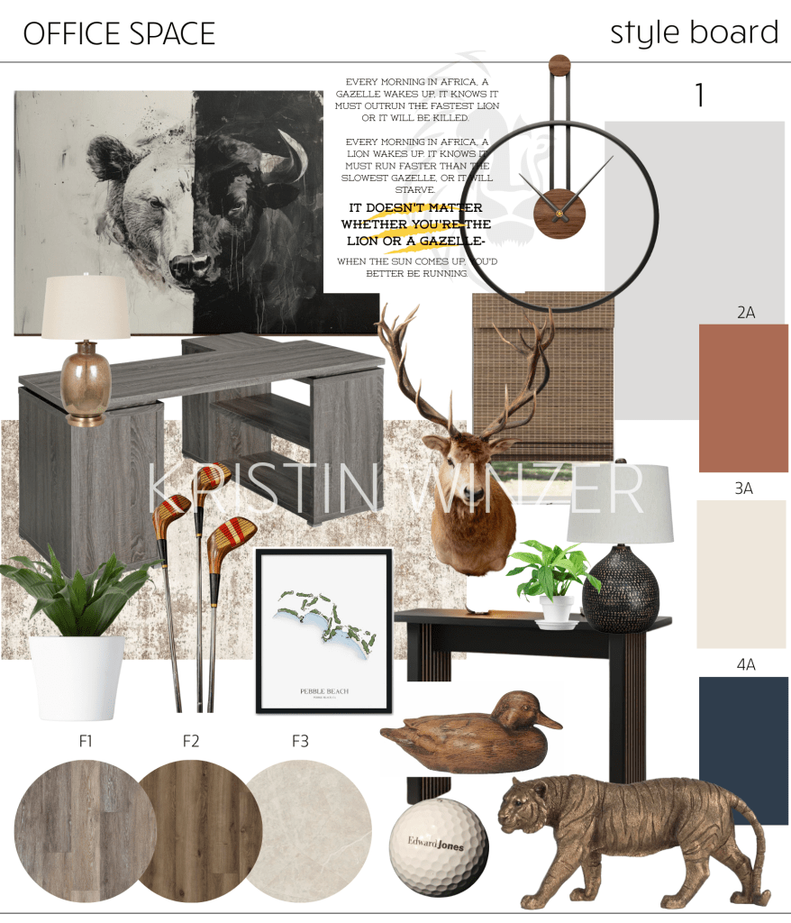 Office Space Design Style Board